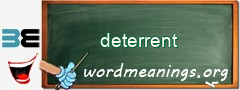 WordMeaning blackboard for deterrent